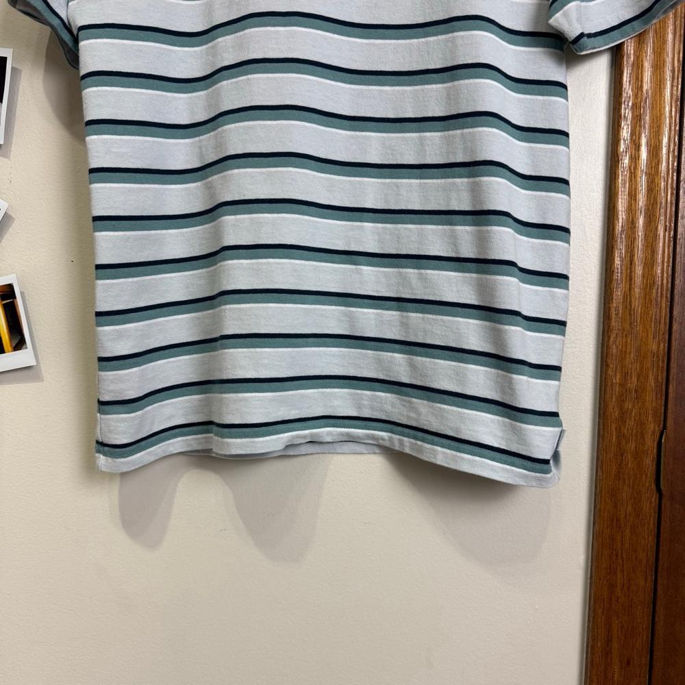 ARITZIA TNA Top Women Size 2XS Stripe Green Blue T-shirt Shortsleeves Crewneck - Picture 9 of 15